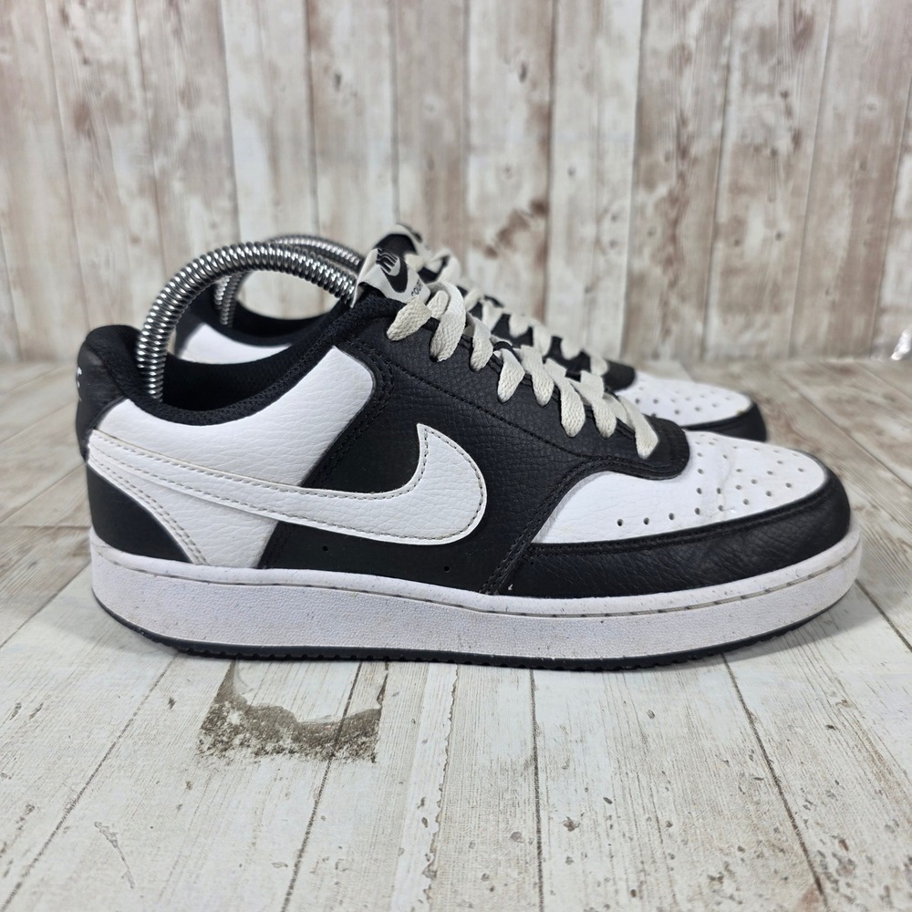 Nike Court Vision Low Womens 8 Black White Panda Sneakers DH3158-003